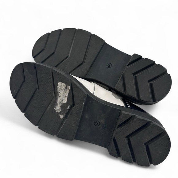 $595 3.1 Phillip Lim White/Black Leather Brogue Creeper Flats Sz 41 - Picture 9 of 10